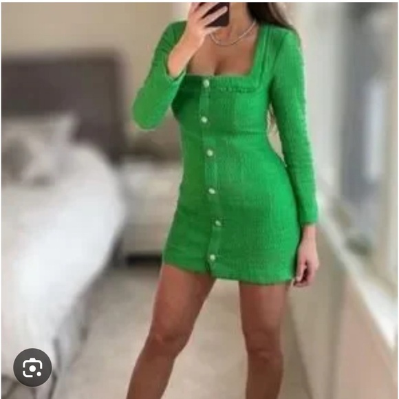 Zara Textured Weave Dress. New W/Tags. - Picture 11 of 12